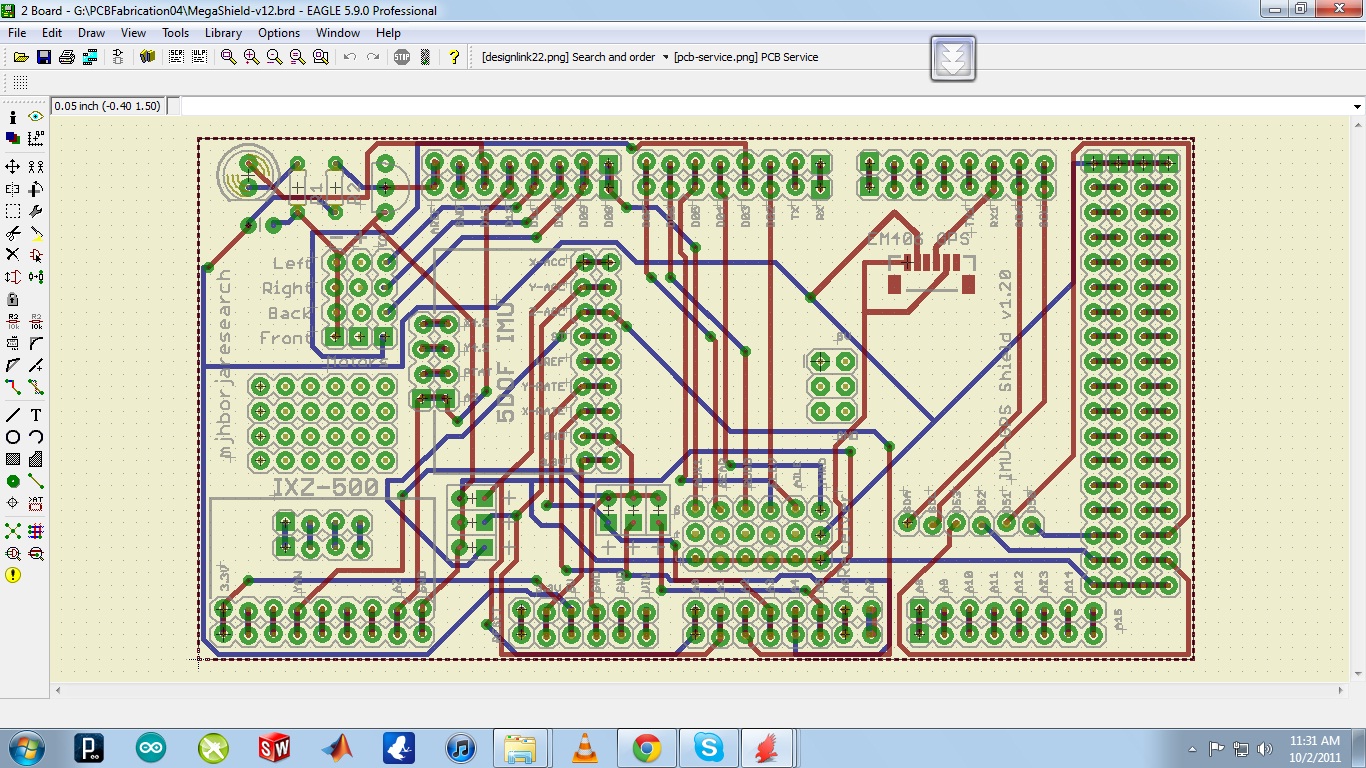 Eagle printed circuit board software